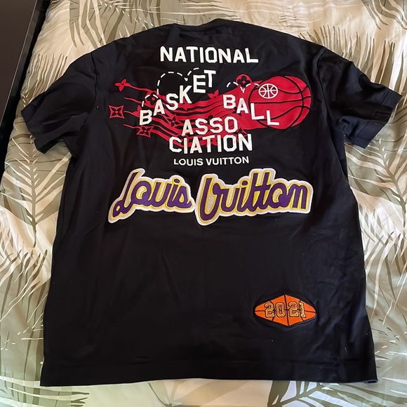 Black Louis Vuitton x NBA Multi-logo T-shirt - Picture 2 of 4